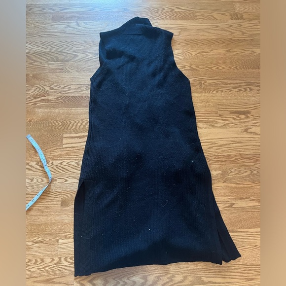 Long 100%  Wool Sweater Vest, Medium - Picture 3 of 5